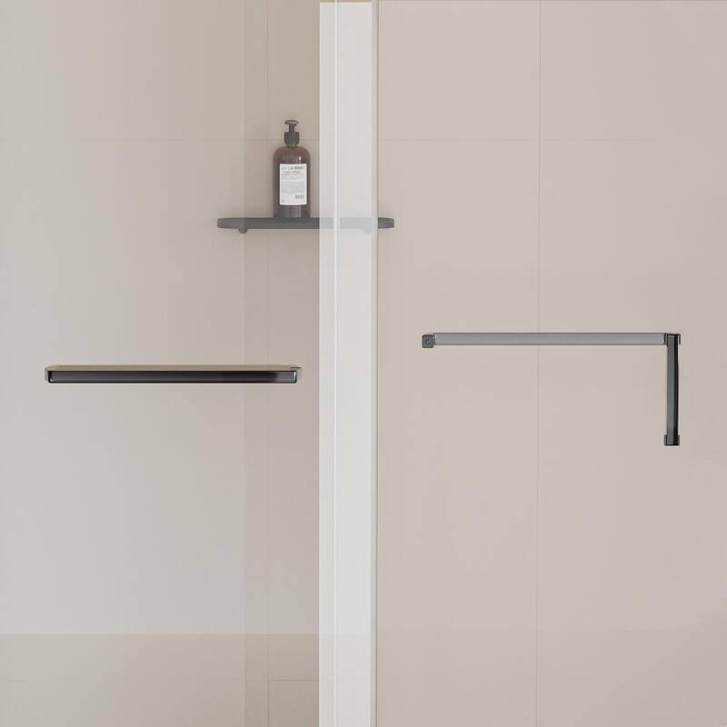 Frameless Shower Door, Single Sliding Shower Door