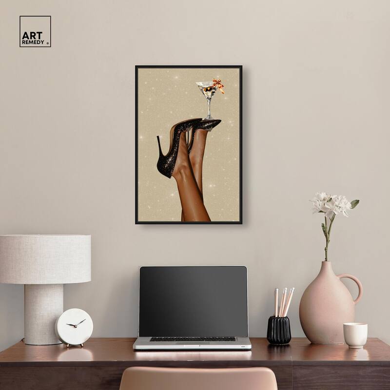 Martini on Display Canvas by Art Remedy