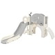 preview thumbnail 22 of 58, Kids Slide 7 in 1 with Ring Toss and Basketball Hoop, Toy Storage Grey+White