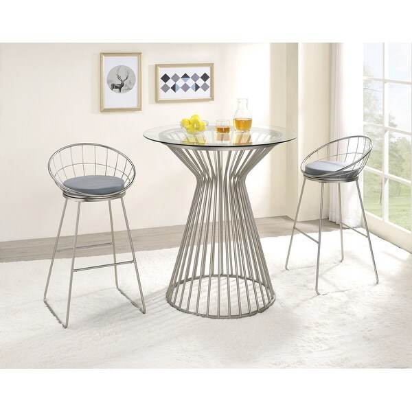 Grey padded bar hotsell stools