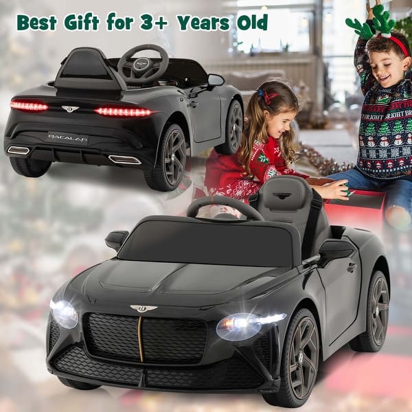 slide 2 of 9, 12V Licensed Bentley Bacalar Kids Electric Ride-on Car Remote Control
