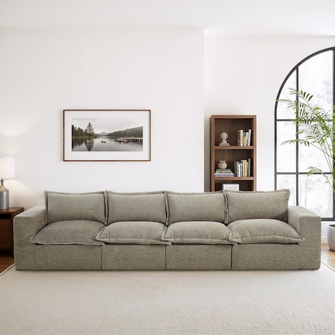 Comfy Cloud Couch Plush Modular Sectional Sofa For Living Room