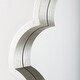 preview thumbnail 6 of 8, Geneva Silver Wood Frame Moroccan Inspired Mirror - 23" x 34"