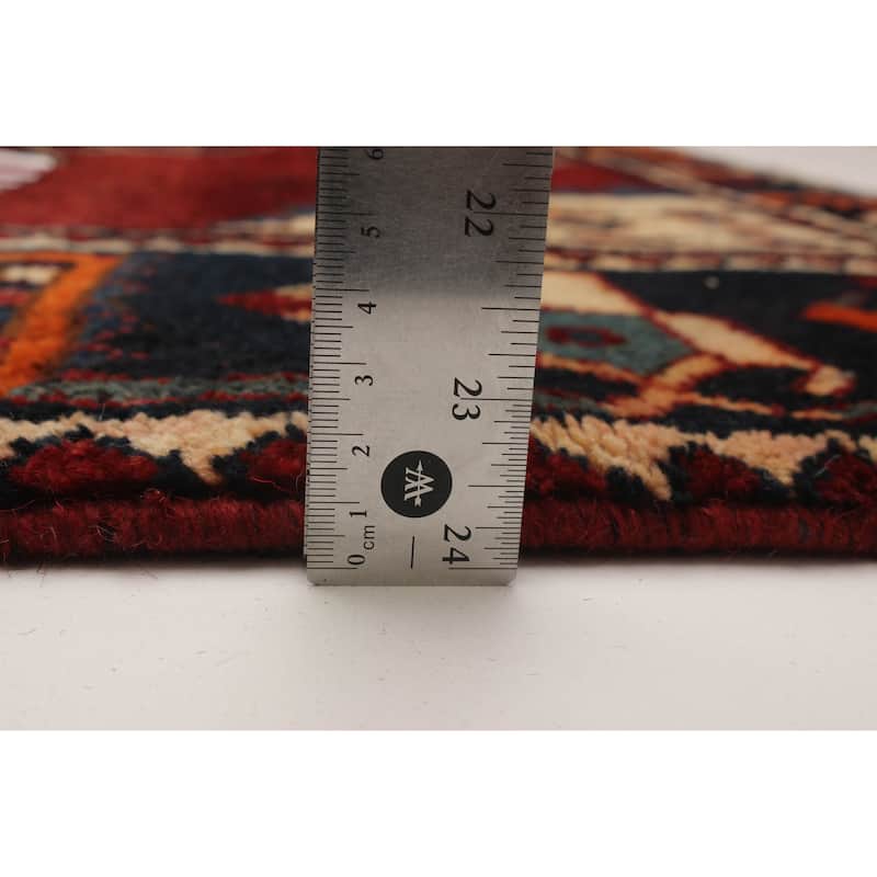 ECARPETGALLERY Hand-knotted Melis Vintage Burgundy Wool Rug - 4'11 x 13'11