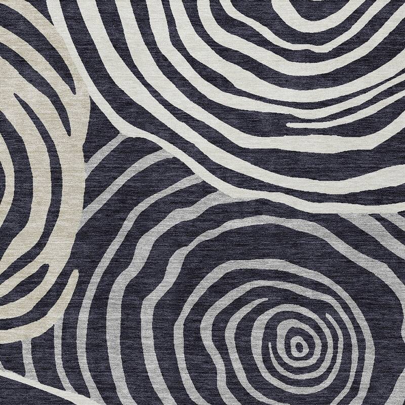 HomeRoots Abstract Transitional Rectangle Outdoor Rug