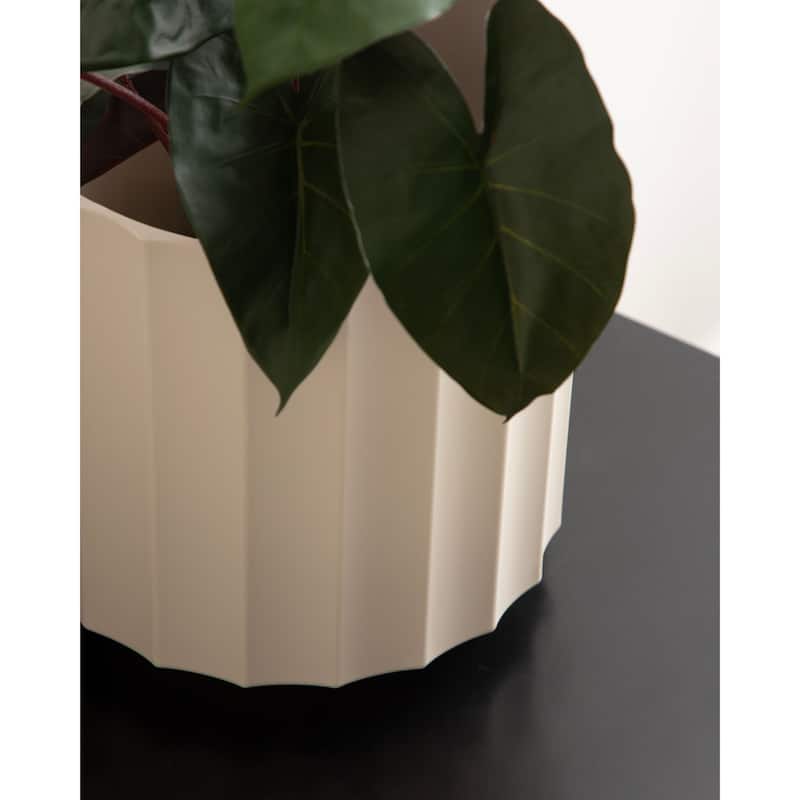 Kate and Laurel Jibbs Round Planter - 10x10x10