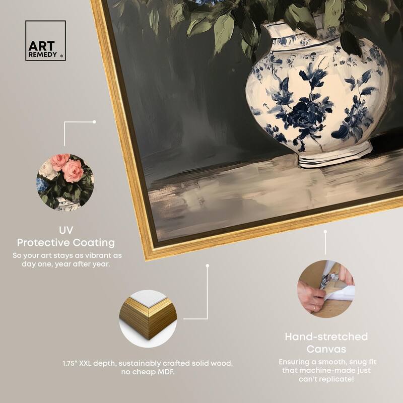 Classic Bouquet Canvas by Art Remedy