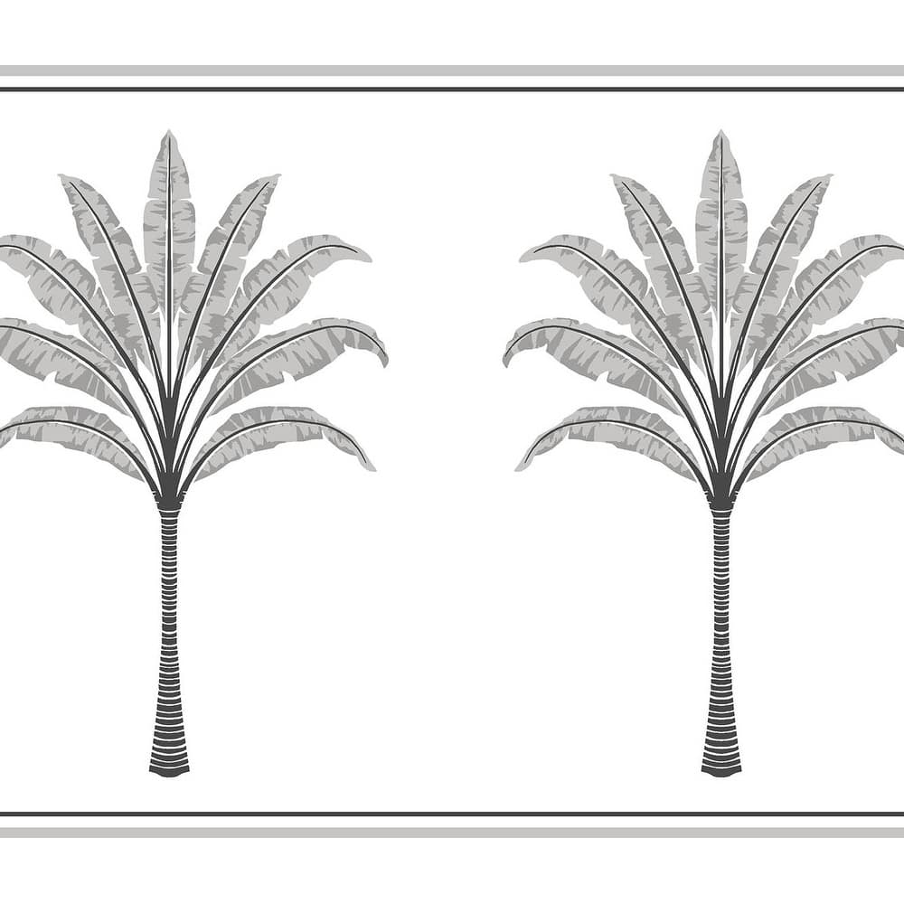 Harry & Grace Montgomery Palm Peel and Stick Wallpaper Border