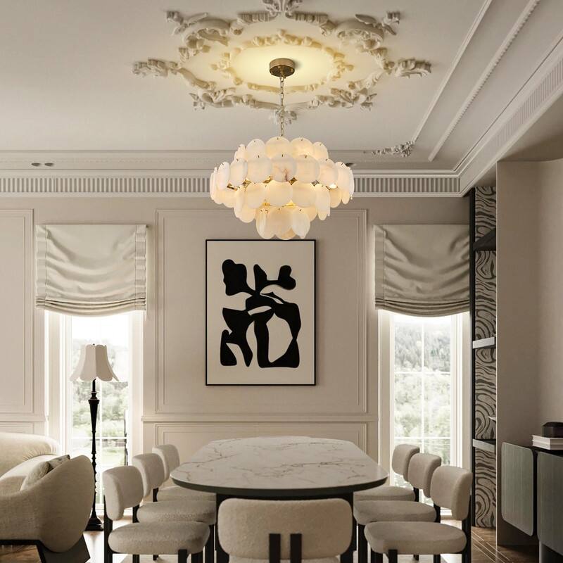KAYLA Modern Natural Marble Living Room Chandeliers