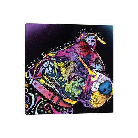 iCanvas "Life Is Just Better" by Dean Russo Canvas Print