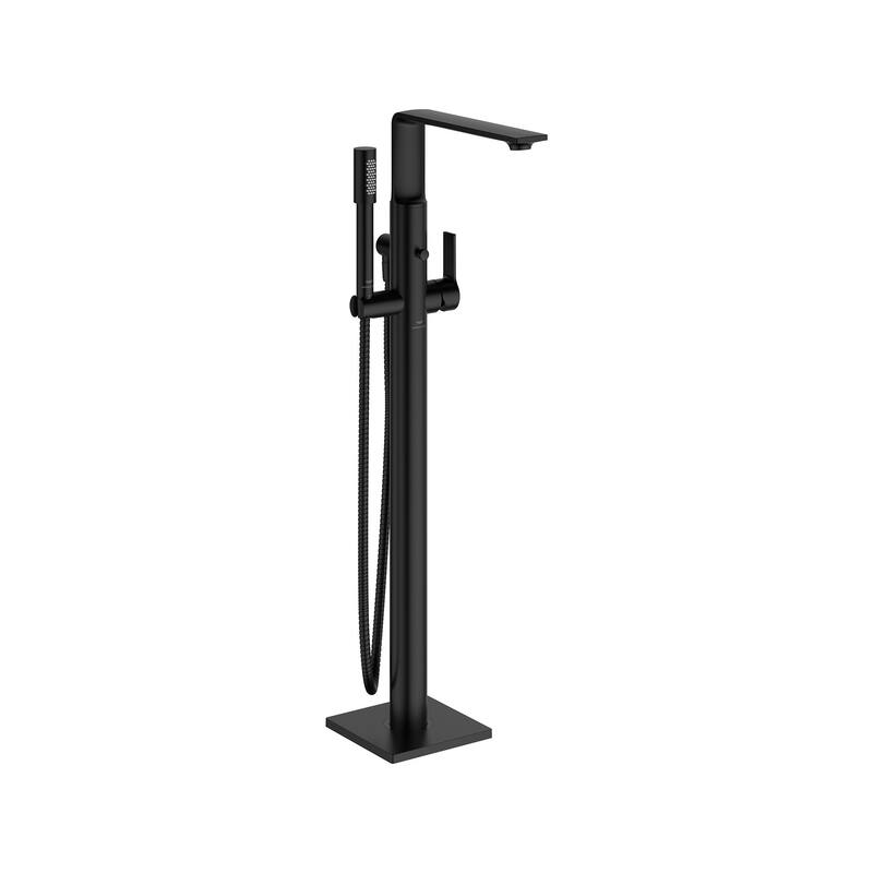 Grohe 25 222 1 Allure New Floor Mounted Tub Filler with Built-In - Matte Black