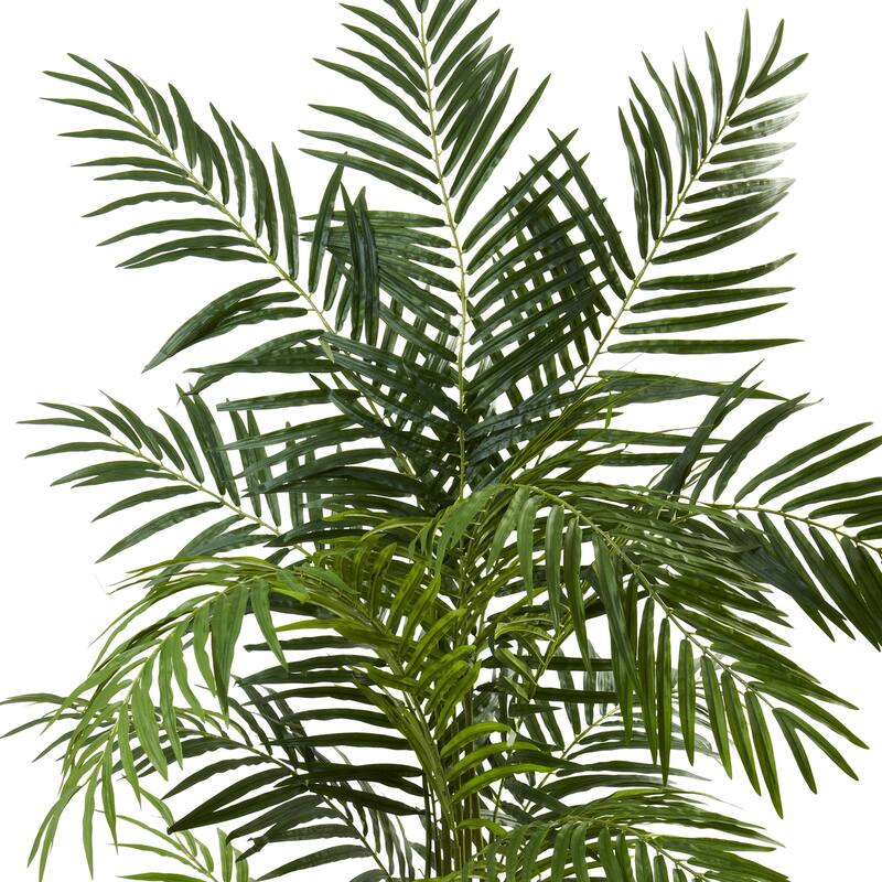 Realistic Palm Tree 6Ft - Tropical Tree Decor for Home Office - 12 Trunk Design - 72" Tall - 6ft.