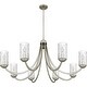 preview thumbnail 3 of 5, Allard 8-Light Brushed Nickel Chandelier