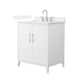 Option White, Nickel Trim, White Quartz Top