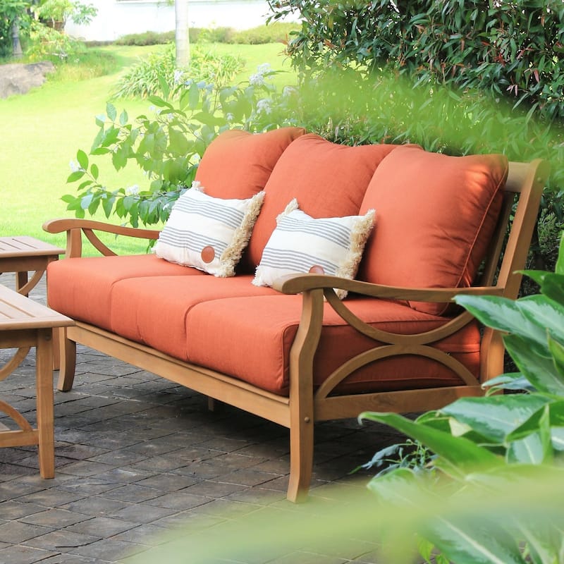 Cambridge Casual Lowell 5-piece Teak Wood Outdoor Conversation Set