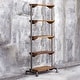 preview thumbnail 3 of 3, Uttermost Rhordyn 30" Wide Five Shelf Iron and Wood Utility Shelf