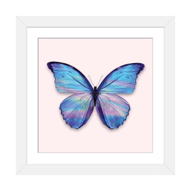 iCanvas "Holographic Butterfly" by Jonas Loose PFA - White - 24x24x1