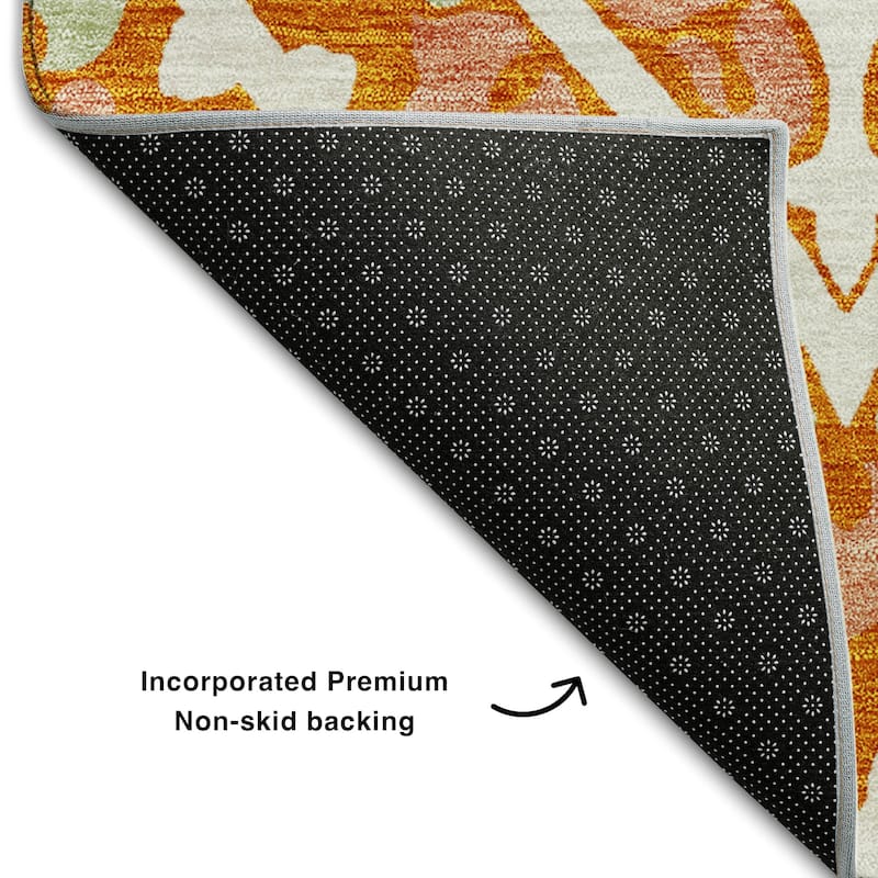 Premium Washable Super Soft Diamond Medallions Mayfield Rug