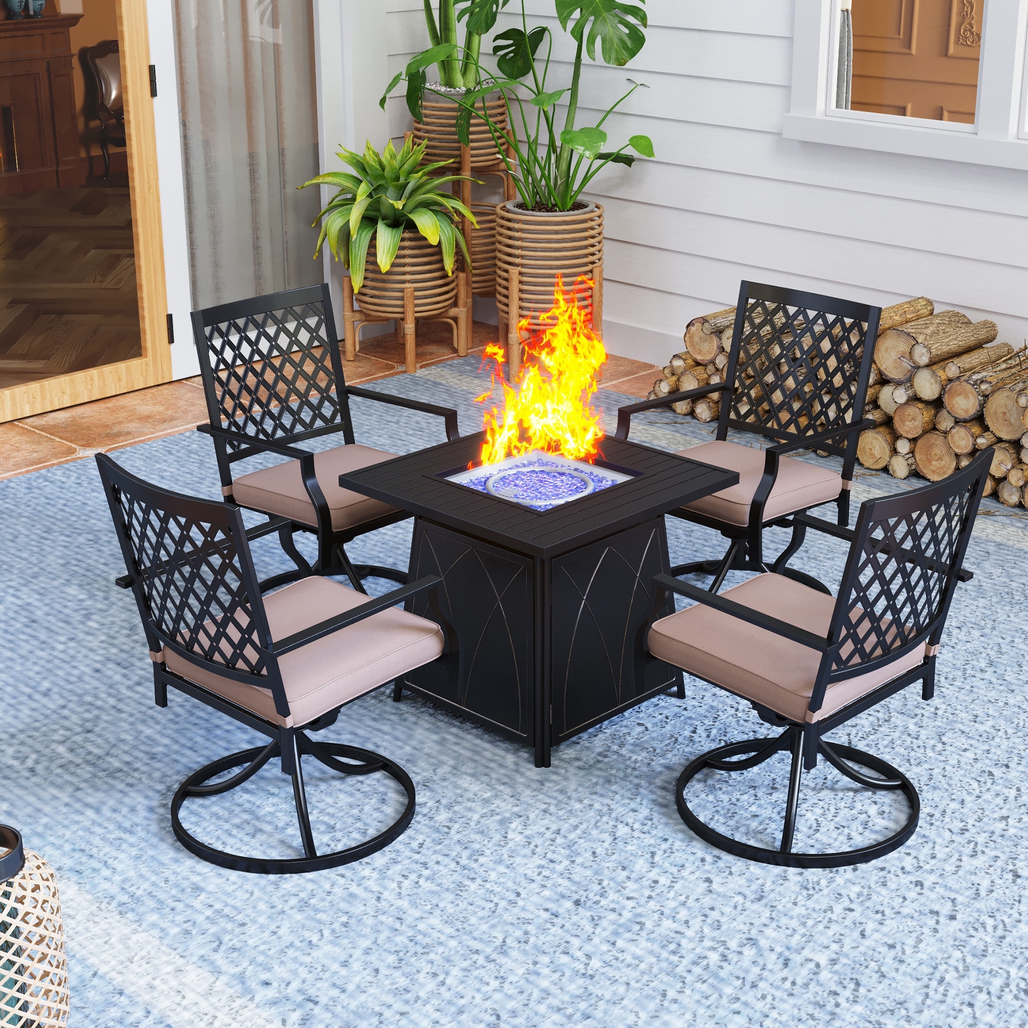 Fire pit sale with 4 chairs