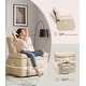 preview thumbnail 42 of 43, 37.4" Oversized Manual Recliner with Heat and Massage, 360 Swivel Rocking Chair 21.3" Seat with Cup Holder