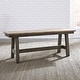 preview thumbnail 1 of 6, Lindsey Farm Gray and Sandstone Backless Bench Single