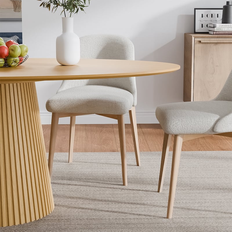 Dovelina 67" 3 Color Options Oval Dining Table for 6 People - 67"x33.5"x31"