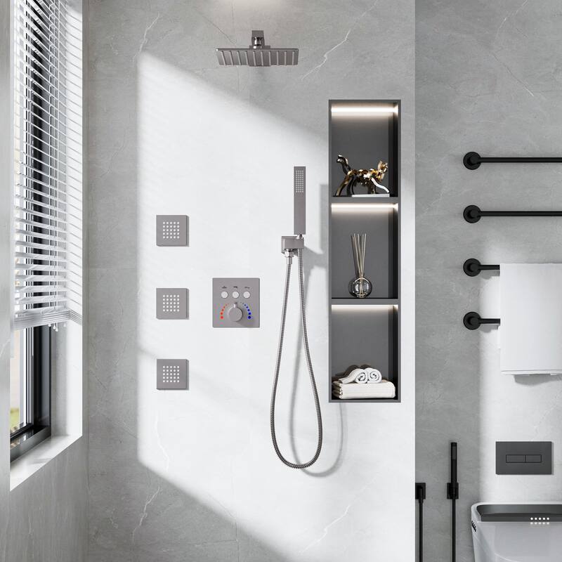 Luxury 3-Way Complete Rain Showerhead