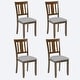 preview thumbnail 5 of 6, Wooden Dining Chairs Set of 4 Kitchen Chair Side Chair Accent Chair