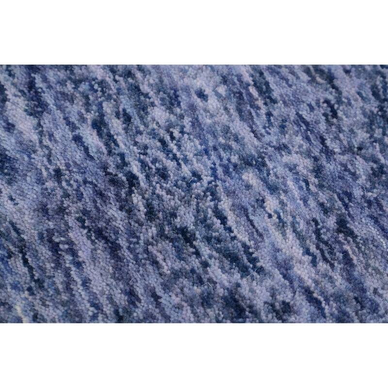 Hand Knotted Oriental 100% Wool Carpet Tribal Animal Pictorial Navy Blue & Blues Gabbeh Area Rug - 6' 0'' X 6' 0''