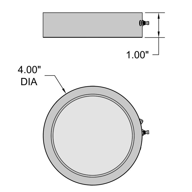 Access Lighting Slim LED Flush Mount - 7" - White