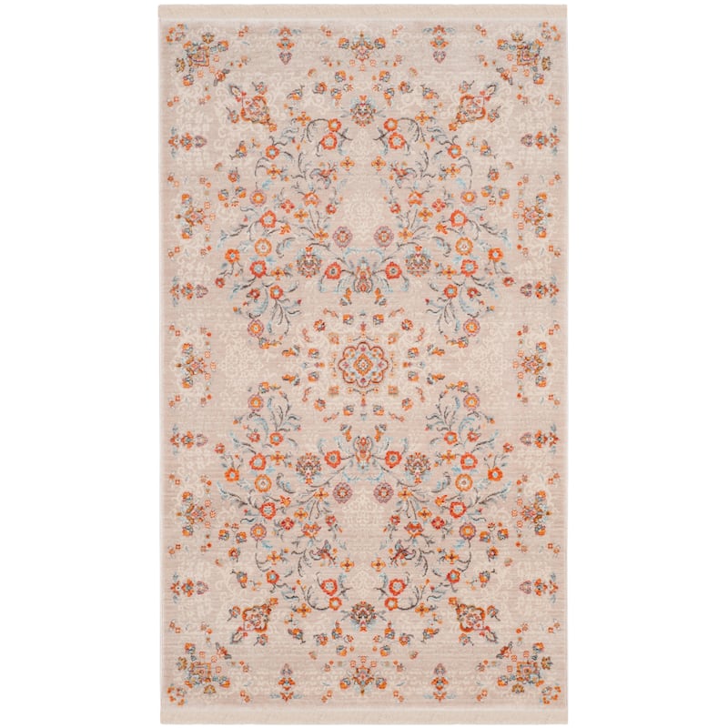 SAFAVIEH Vintage Boho Persian Elnora Oriental Polyester Rug with - 4' x 6' - Grey/Multi