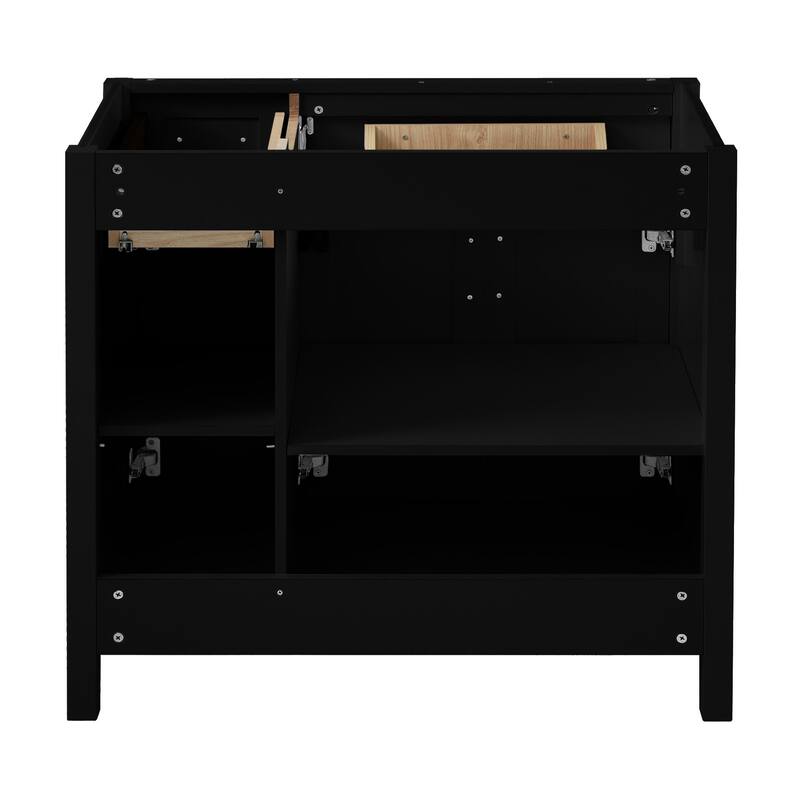 36 inch MDF Freestanding Bathroom Vanity without Top with Soft-Close Drawer