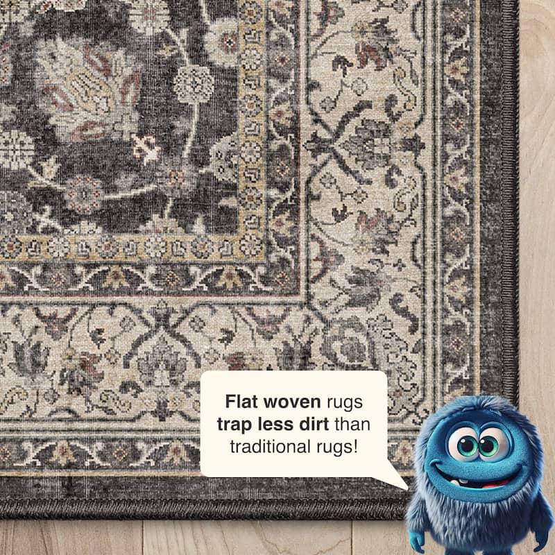 Well Woven Asha Rome Vintage Oriental Persian Flat-Weave Area Rug