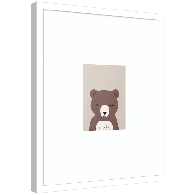 Kate and Laurel Bear by July Art Prints Framed Wall Art Print