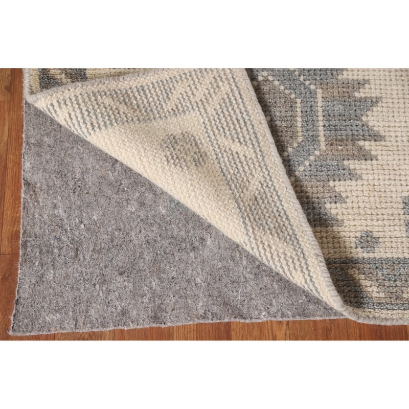Geometric Moroccan Oriental Area Rug Hand-Knotted Wool Carpet - 5'3"x 7'11"