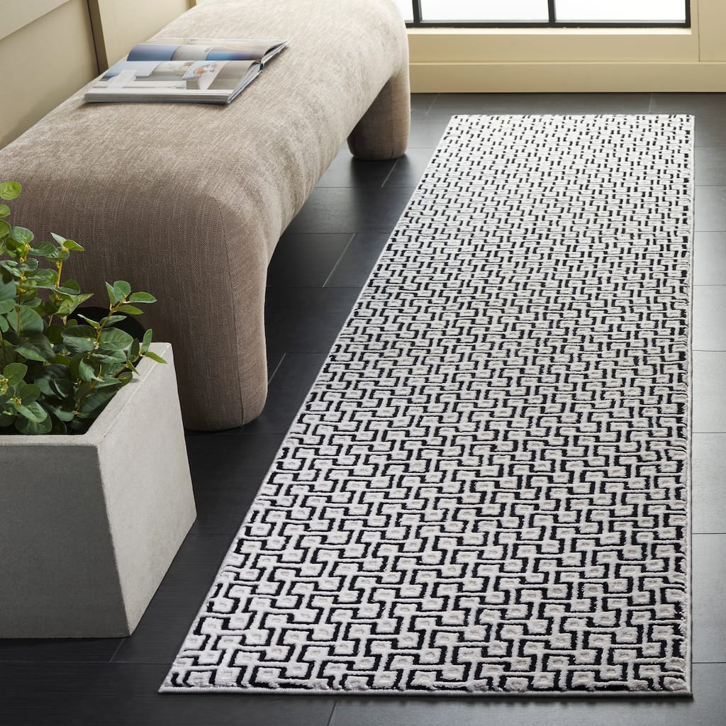 SAFAVIEH Slate Mimy Geometric Rug