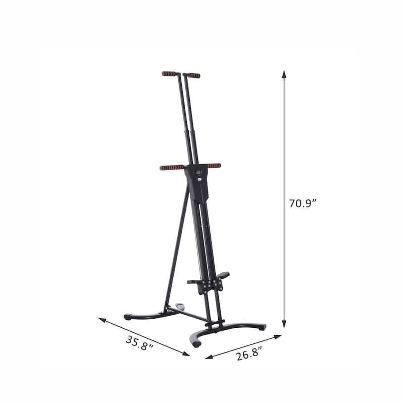 Soozier Steel Vertical Stair Climber Exercise Machine - 28"L x 26"W x 82"H