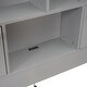 preview thumbnail 10 of 22, Full Size Platform Bed with Storage Headboard, Charging Station and 4-Drawers, Grey