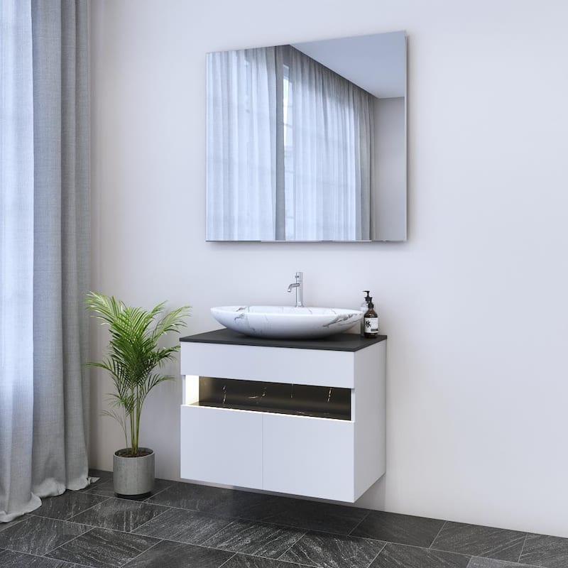 Laguna 2D 80 Floating Bathroom Vanity (32" Width)