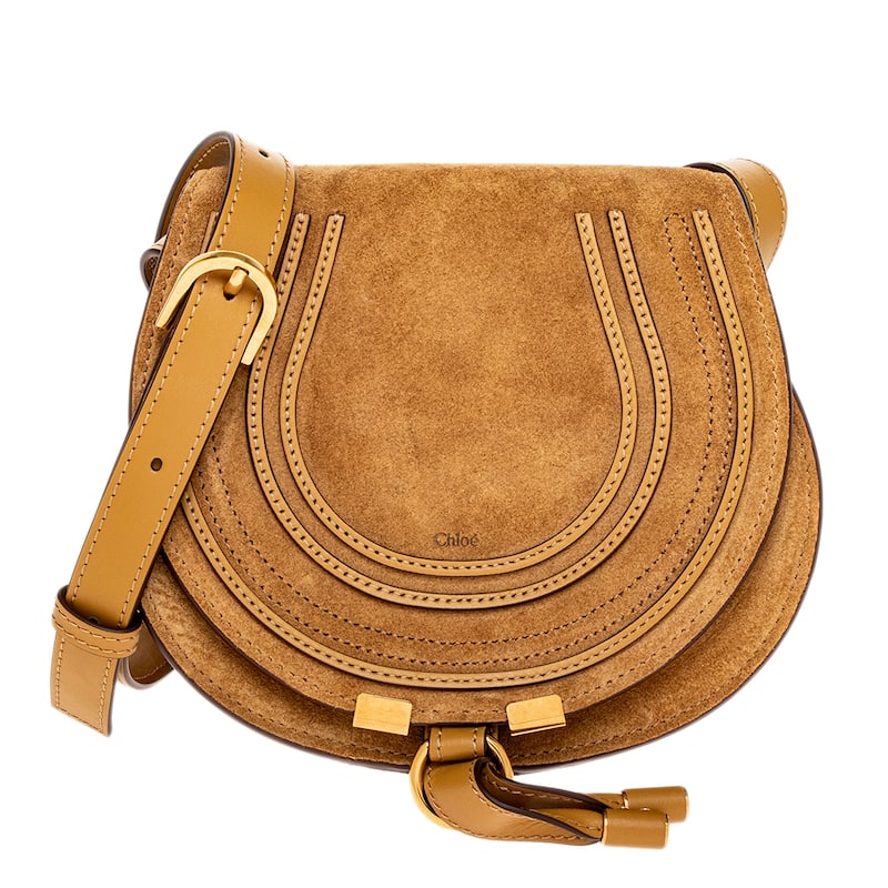 Chloe Small Marcie Saddle Bag - Brown