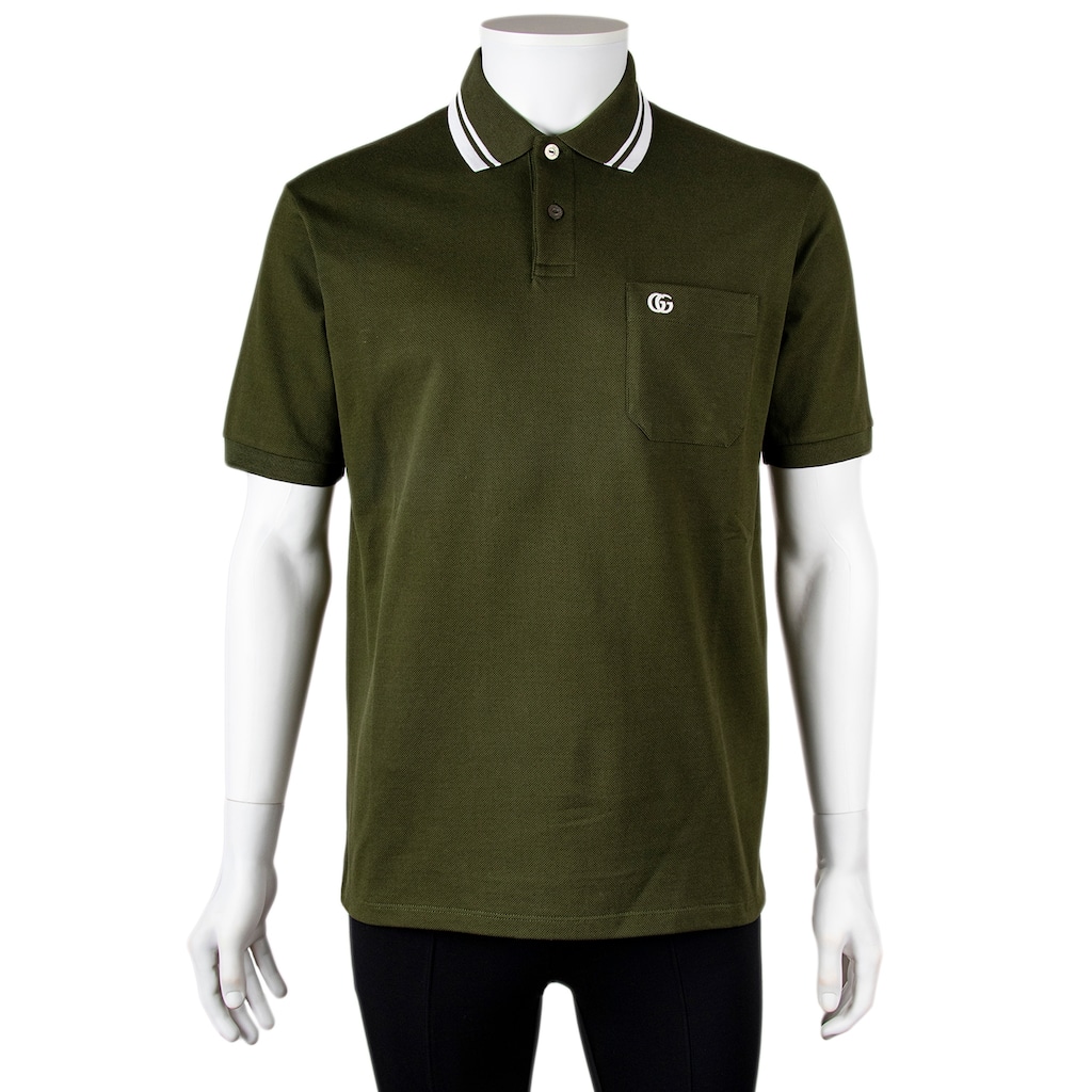 Gucci Cotton Piquet Polo Shirt - Forest Green