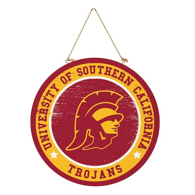 University of Southern California Wooden Door Decor Wall Sign - Multi-Color