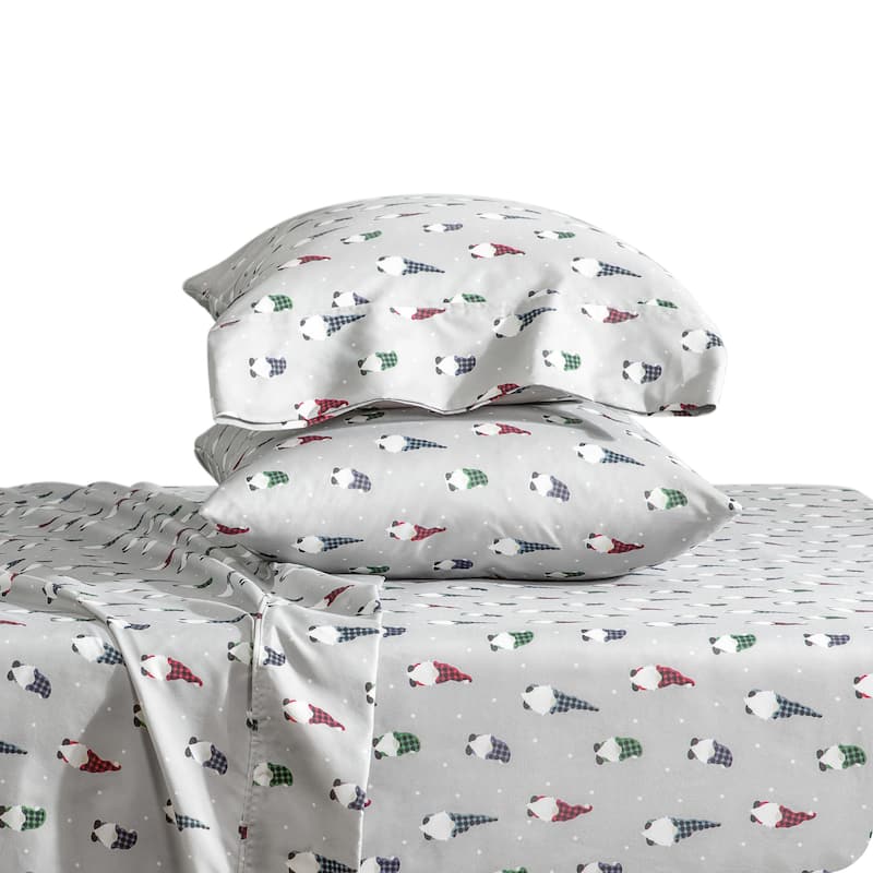 Bare Home Double Brushed Deep Pocket Printed Sheet Set
