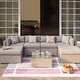 preview thumbnail 20 of 29, COSIEST 7-Piece Outdoor Patio Wicker Sectional Sofa with Coffee Table