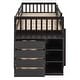 preview thumbnail 9 of 44, Espresso Twin Bunk Bed with 4 Drawers & 3 Shelves - Durable & Classic