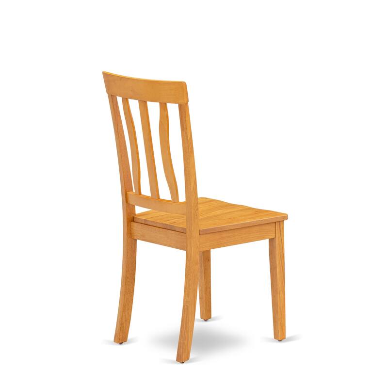 East West Furniture Dining Table Set- a Rectangle Kitchen Table and Dining Room Chairs, Oak (Pieces Option)