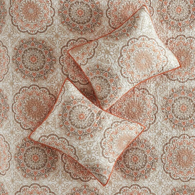 GDF Studio - Tangiers 6-Piece Reversible Quilt Set with Decorative Pillows