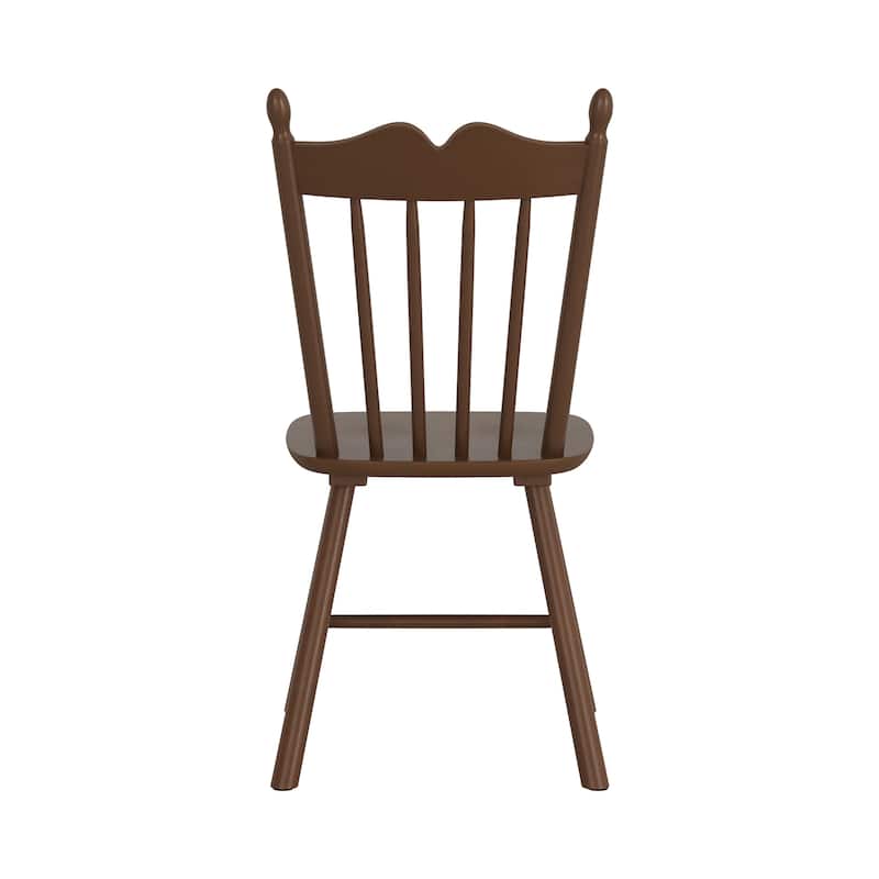 Set of 2 Farmhouse Wooden Kitchen Chairs - N/A