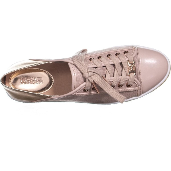 michael kors rose gold slip on sneakers