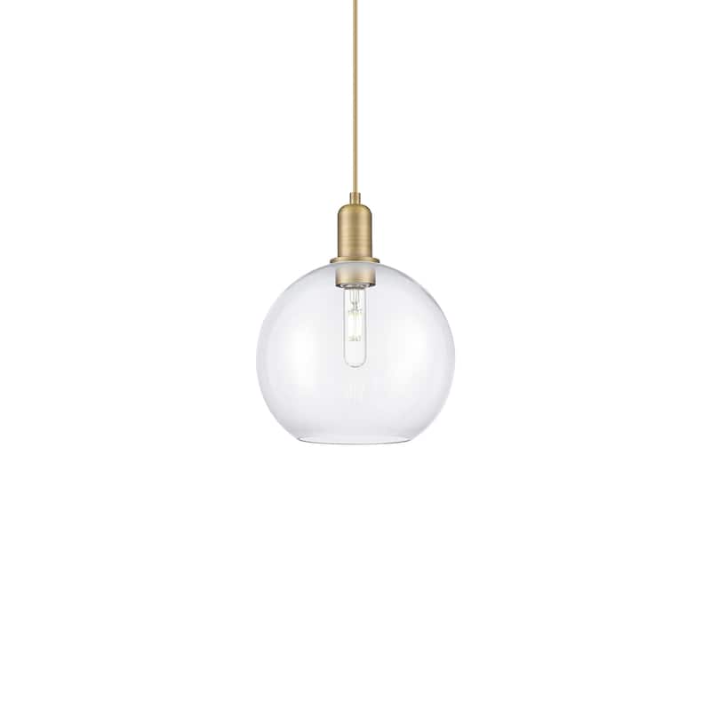 Innovations Lighting 716-1P-13-10 Athens Pendant Athens 10" Wide Mini - Brushed Brass / Clear